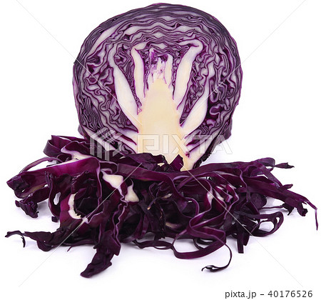 Purple cabbage isolated on white background Purple cabbage isolated on white background 40176526