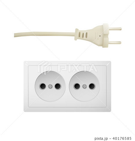 Electric adapter with two plug. Electric adapter with two plug. 40176585