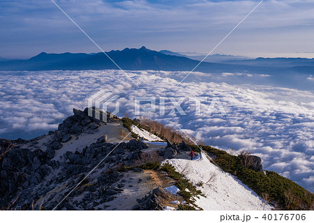 雲海と八ヶ岳 南アルプスより 雲海と八ヶ岳 南アルプスより 40176706