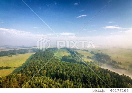 Morning hazy landscape under Cross Hill. Morning hazy landscape under Cross Hill. 40177165
