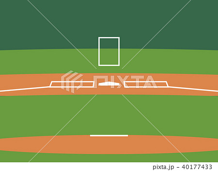 野球場 ストライクゾーン目安のイラスト素材