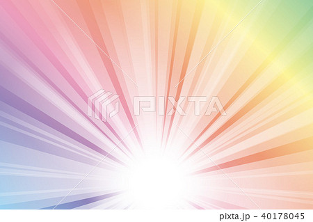 背景素材,集中線,閃光,エネルギー,ビーム,太陽,放射,希望,チャンス,明るい,天国,自由,未来,光 40178045