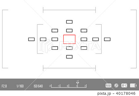 Vector template for your design. Camera viewfinder. Focusing screen of the camera. Viewfinder camera 40178046