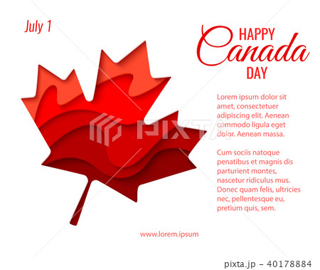 Happy Canada Day vector holiday poster Happy Canada Day vector holiday poster 40178884