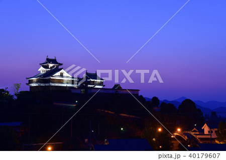 福知山城のライトアップ 40179607