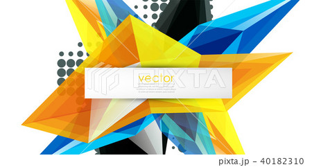 Colorful blooming crystals vector abstract background 40182310