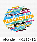 Blockchain wordcloud concept 40182432