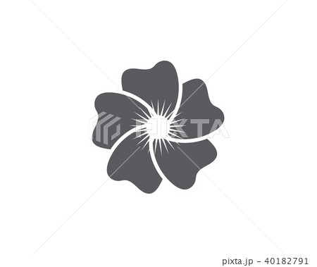 Jasmine flower icon logo template 40182791