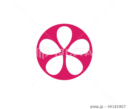 Jasmine flower icon logo template 40182807