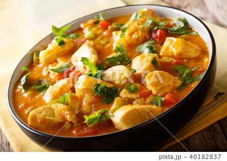 Brazilian typical food Bobo chicken with yuca 40182837