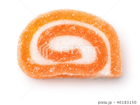 Top view of orange fruit jelly candy Top view of orange fruit jelly candy 40183150