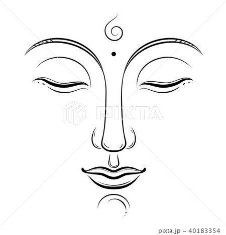 Buddha face drawing easy  Drawing gowtama buddha  step by step tutorial  for beginners  YouTube