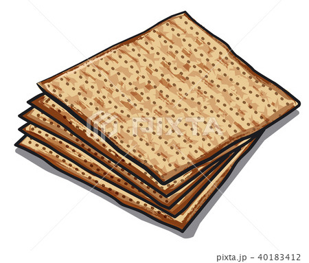 traditional jewish matzoh 40183412