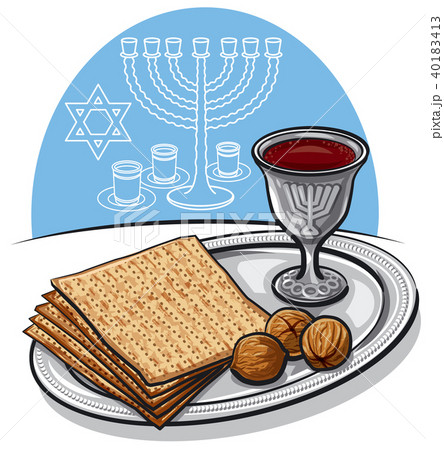 traditional jewish matzoh in passover 40183413