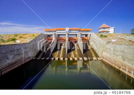 Flood, Lopburi Province, Thailand, Twilight Flood, Lopburi Province, Thailand, Twilight 40184766