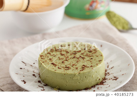 Matcha tea agar jelly Matcha tea agar jelly 40185273