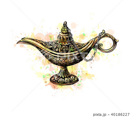 Aladdin Magic Lampのイラスト素材