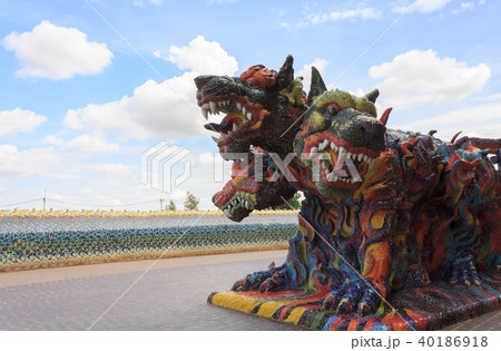 Beautiful statues of animals in the novel  40186918