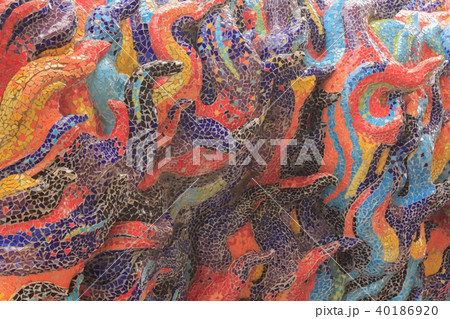 Abstract colorful tile background. 40186920