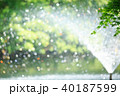 噴水と玉ボケ 40187599