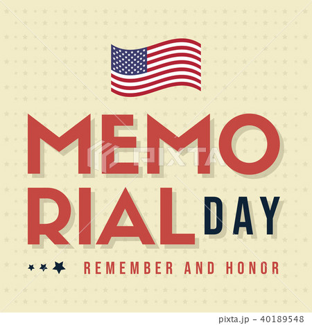 Happy memorial day poster card 40189548