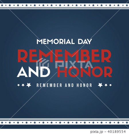 Happy memorial day poster card 40189554