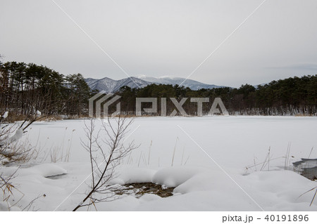 雪の弁天沼・冬の五色沼(福島県) 雪の弁天沼・冬の五色沼(福島県) 40191896