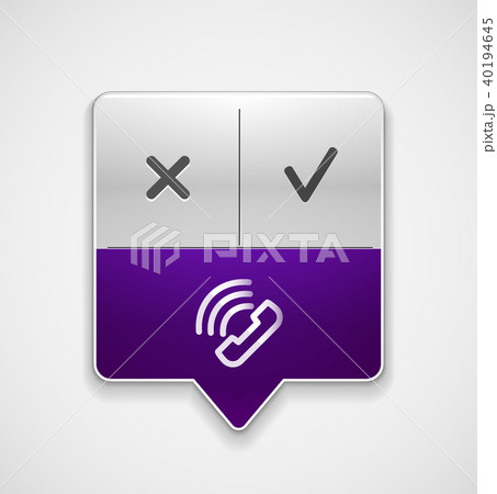 Vector phone support web button Vector phone support web button 40194645