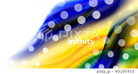 Vector flowing liqiud colors isolated on white, wave abstract background Vector flowing liqiud colors isolated on white, wave abstract background 40195455