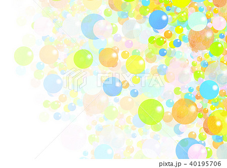 水彩　カラフル　テクスチャー 40195706