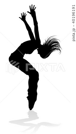 Street Dance Dancer Silhouette 40196191
