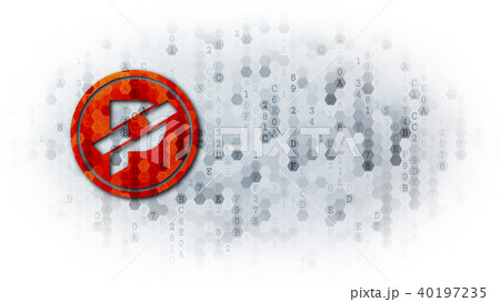 Paccoin - Coin Illustration on Dark Digital Background. 40197235