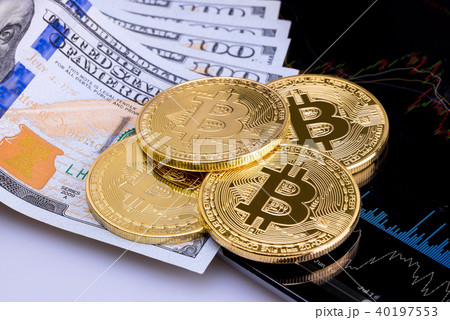 US Dollar bank and bitcoin putting on investment US Dollar bank and bitcoin putting on investment 40197553
