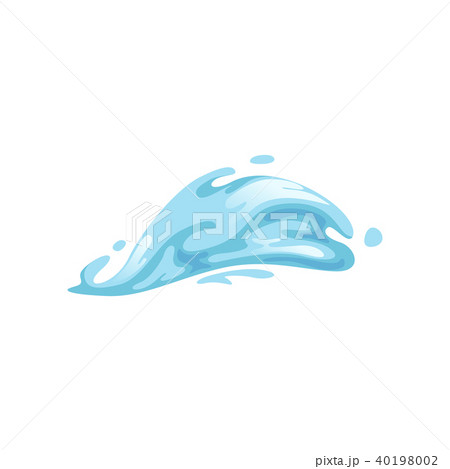 Water wave, abstract water symbol vector Illustration on a white background Water wave, abstract water symbol vector Illustration on a white background 40198002