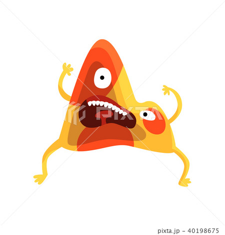 Cartoon monster character with funny face vector Illustration on a white background 40198675