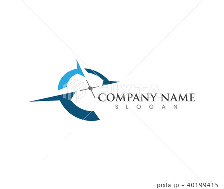 Compass Logo Template Vector Iconのイラスト素材