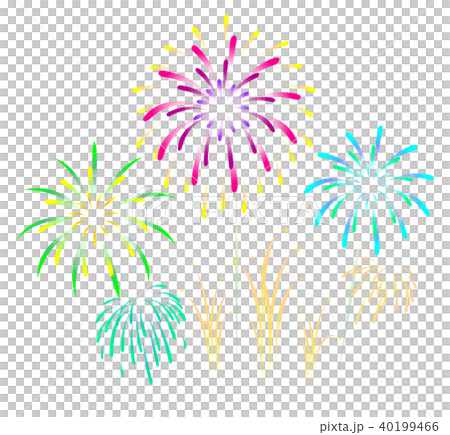 Fireworks Transparent No Background Stock Illustration