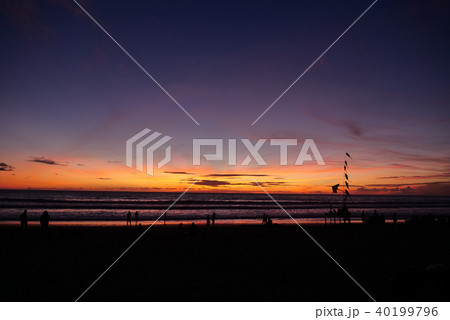 バリ島の夕陽 バリ島の夕陽 40199796