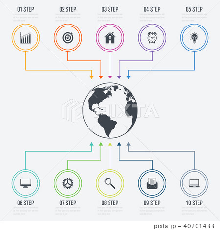 Vector illustration infographics 10 options 40201433