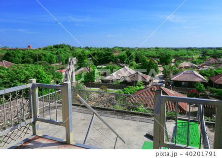 沖縄県　竹富島　あかやま展望台 40201791