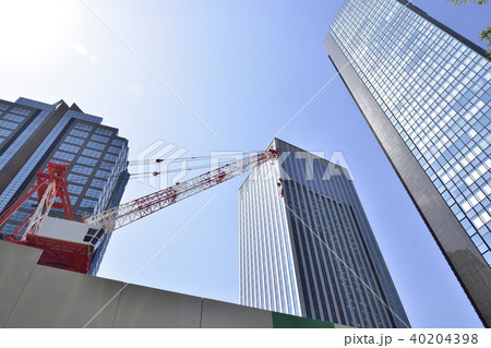 建設工事現場と高層ビル 建設工事現場と高層ビル 40204398