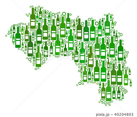 African Guinea Map Composition of Wine Bottles and Circles African Guinea Map Composition of Wine Bottles and Circles 40204803