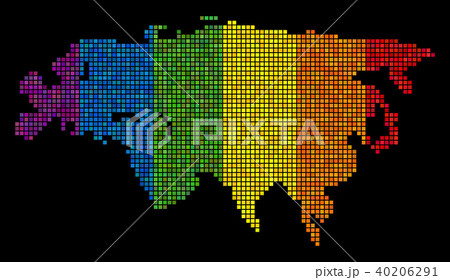 LGBT Dotted Eurasia Map 40206291