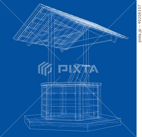 Water Well project. Vector Water Well project. Vector 40206337
