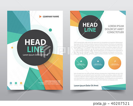 Abstract polygonal brochure poster flyer annual 40207521