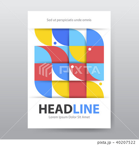 Abstract polygonal brochure poster flyer annual 40207522