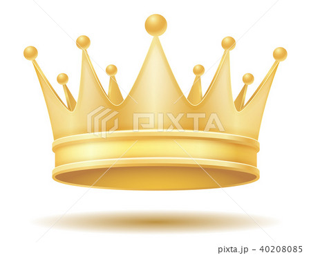 king royal golden crown vector illustration 40208085