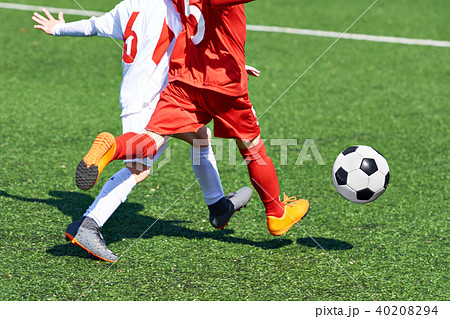Child football players and ball Child football players and ball 40208294
