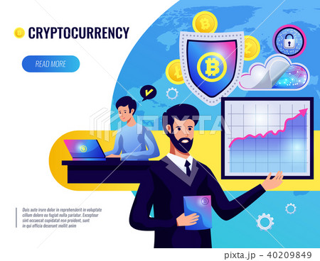Cryptocurrency Vector Illustration 40209849
