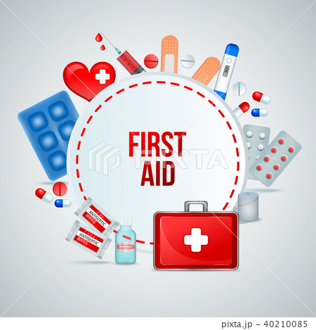 First Aid Realistic Composition  40210085
